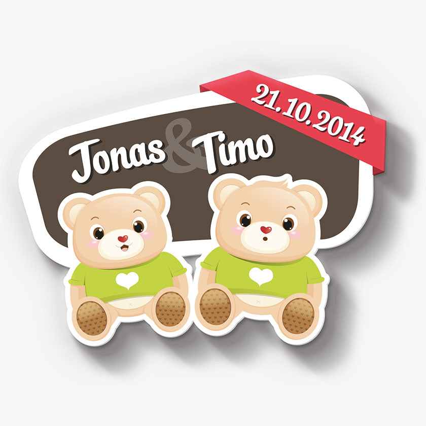 Zwillinge Bären Jungs